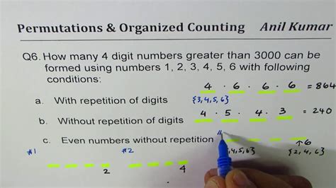 how many different 4 digit even numbers can be formed|How many even numbers of four digits can be formed with the .
